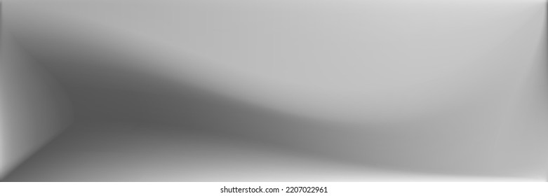 Malla de degradado ondulada monocromática en blanco. Vibrante Naturaleza y Diseño Moderno. Fondo De Moda De Plata Agua. Malla de gradiente ondulada de aluminio. Ilustración de superficies lisas en blanco y negro.
