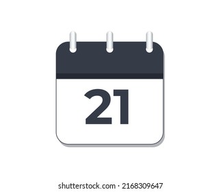 Monochromatic calendar icon, concept of planner and schedule in business and education
