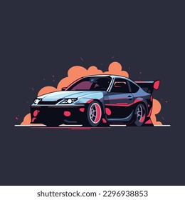 A monochromatic car icon using grayscale tones