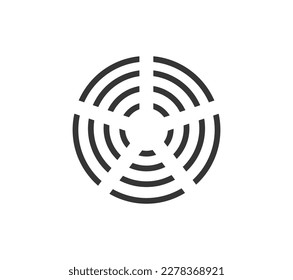 Monochromatic ceramic cooking symbol. Vector Illustration. Flat design.