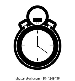 monochromatic chronometer  vector illustration