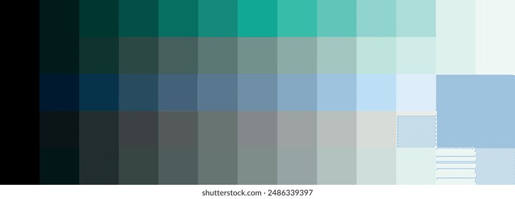 Monochromatic Color Palettes 15x10, Packs, Discover 15 Sets of Vibrant Vector Color Palettes - Unique Colors Designs: Light to Dark, Dark to Light, Vintage, Retro, New, Trending