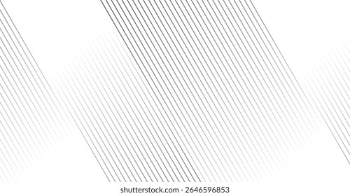 Plano de fundo da matriz de linha diagonal monocromática: padrão geométrico branco e cinza abstrato com gradiente suave para desenhos modernos e texturas em negócios e tecnologia 175