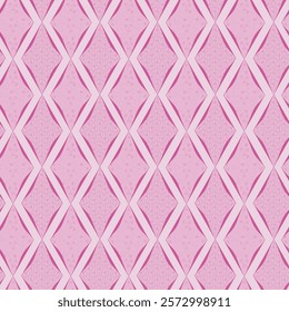 Monochromatic Diamonds in Shocking Pink and Pale Rose and Fuchsia and Pastel Carnation Pink creating a seamless pattern print background