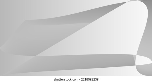 Malla de gradiente mínimo de aluminio dinámico monocromático. Ilustración de plata metálica de tecnología moderna. Suave Fondo Futurista Digital Gris Borroso. Las Capas Gris Dan Forma A La Superficie Fluida Suave.
