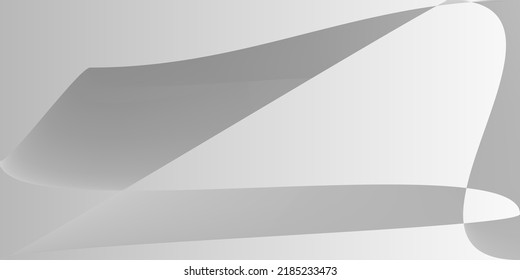 Monochromatic Dynamic Alluminium Smooth Illustration. Futuristic Grey Shape Gray Modern Design. Digital Technology Fluid Minimal Original Background. Modern Layers Silver Metallic Gradient Mesh.