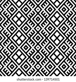 monochromatic ethnic seamless background. vertical textures in black and white colors