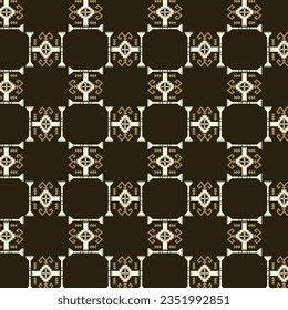 A monochromatic geometric pattern with squares