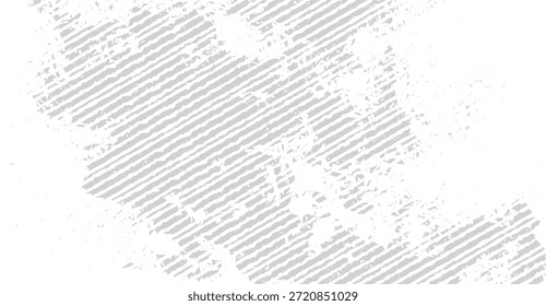 Um elemento gráfico monocromático com listras diagonais angustiadas em tons de cinza e branco, criando um efeito de fundo texturizado, úmido e abstrato adequado para grunge ou vintage