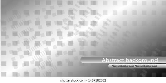 
Monochromatic gray, geometric illustration, which consist of squares. Geometric background with gradient and inscription. Geometric design for your business.