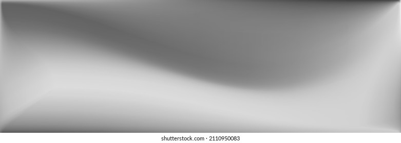 Monochromatic Gray Wavy Gradient Mesh. Alluminium Wavy Gradient Mesh. Blank Blurred Texture Illustration. Metallic Natural Modern Design Backdrop. Black and white  Water Blurred Background.