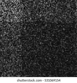 Monochromatic grunge background of stripes and lines. Vector element for design.