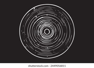 Monochromatic grunge texture, black concrete, stone, and abstract elements, shapes and slate. Charcoal splashes, dot work grain, and circular lines add artistic flair. Halftone, vector, fabric, spiral