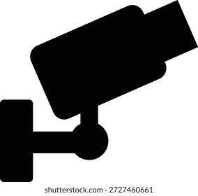 Monochromatisches Symbol einer Überwachungskamera für die Sicherheitsüberwachung