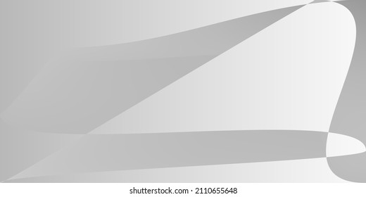 Monochromatic Layers Silver Metallic Gradient Mesh. Fluid Smooth Gray Alluminium Illustration. Grey Technology Futuristic Shape Office Background. Digital Minimal Modern Dynamic Modern Design.