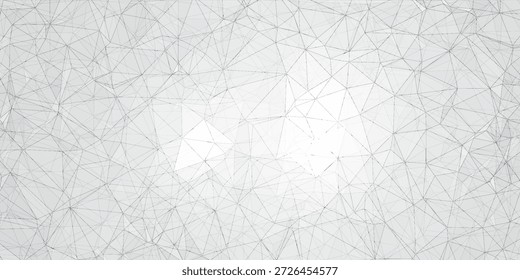 Plano de fundo geométrico polinométrico baixo monocromático em tons de cinza e branco Palavras-chave: baixo poli, geométrico, fundo, abstrato, padrão, monocromático, escala de cinza, triangulação, polígono
