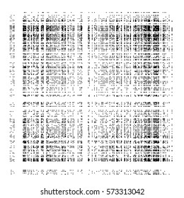 Monochromatic noise vector illustration randomly spread on squares 