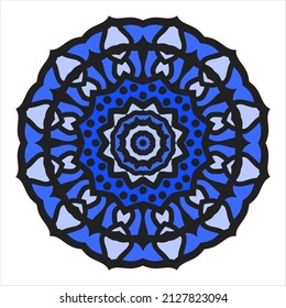 Monochromatic Ornament of Mandalas. Vintage decorative elements. Oriental Islam, Arabic, Indian, turkish, pakistan, ottoman motifs. Perfect for Cafe ornament, Decoration, sticker, wallpaper, etc.
