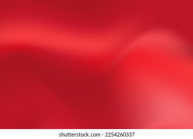 Monochromatic Red Gradient Background. Beautiful red flowing liquid concept. Vector Illustration. EPS 10