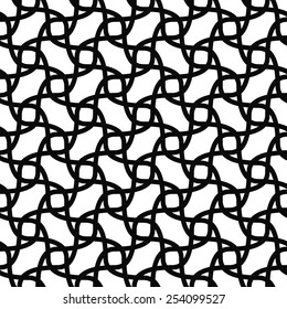 Monochromatic seamless curved line pattern