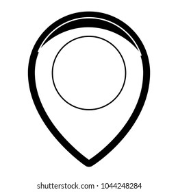 monochromatic signal location  vector illustration