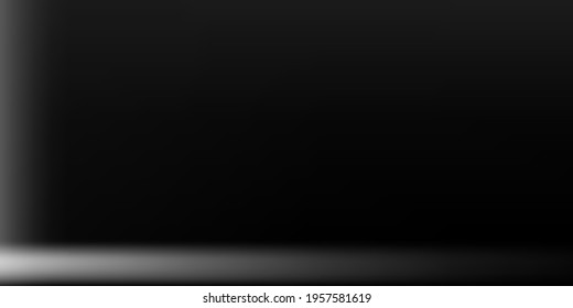 Monochromatic Silver Horizontal Gradient Mesh. Natural Horizontal Gradient Mesh. Blank Smooth Surface Illustration. Gray Vibrant Modern Design Backdrop. Grey  Metallic Original Background.