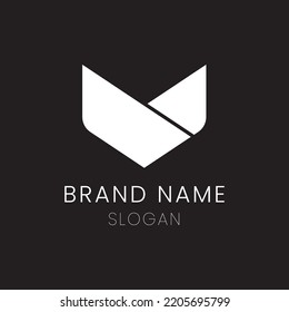 Einfarbiges, einfaches Logo-Design mit einfacher und moderner Form	