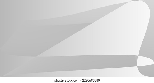 Monochromatic Smooth Modern Fluid Modern Design. Minimal Technology Metallic Gray Illustration. Futuristic Silver Digital Grey Office Background. Layers Alluminium Shape Dynamic Gradient Mesh.