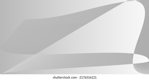 Ilustración de la tecnología de formas suaves monocromáticas. Malla digital de gradiente de aluminio plateado futurista. Fondo Moderno Y Dinámico De Diseño Gris. Diseño Moderno Metálico Fluido De Capas Gris.