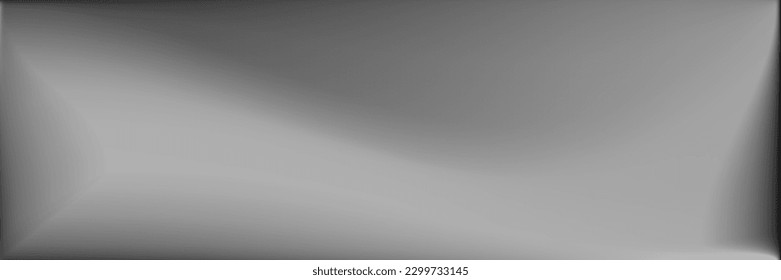 Monochromatic Smooth Surface Illustration. Metallic  Natural Original Background. Vibrant Wavy Gradient Mesh. Alluminium Blank Smooth Surface Backdrop. Gray Black and white Wavy Gradient Mesh.