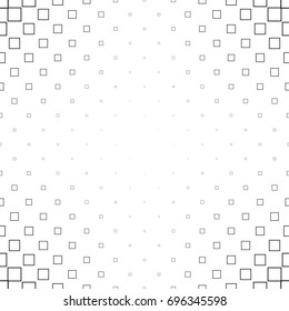 Monochromatic square pattern - geometrical abstract vector background design
