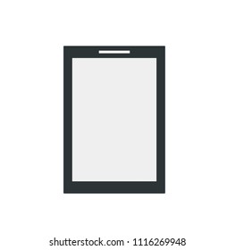 Monochromatic Tablet on White Background.
