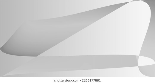 Monochromatic Technology Layers Dynamic Office Background. Smooth Futuristic Grey Digital Gradient Mesh. Minimal Silver Alluminium Shape Illustration. Modern Gray Fluid Metallic Horizontal Lines.