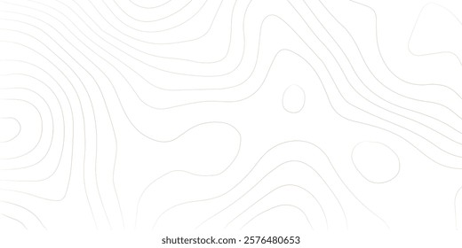 Monochromatic Topography Map with Detailed Contours A high-resolution black and white topographic map showcasing intricate contour lines, highlighting the elevation changes and natural landscape feat