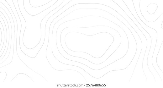 Monochromatic Topography Map with Detailed Contours A high-resolution black and white topographic map showcasing intricate contour lines, highlighting the elevation changes and natural landscape feat