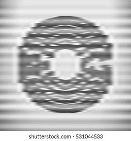 Monochromatic vector background of stripes and lines. Element for design.