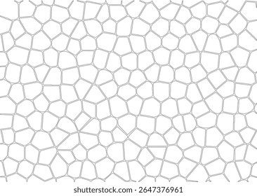 Ilustração vetorial monocromática de um mosaico abstrato ou padrão celular, perfeito como um fundo versátil ou textura.