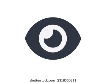 Monochromatic View Symbol. Concept of Navigation and Exploration.
