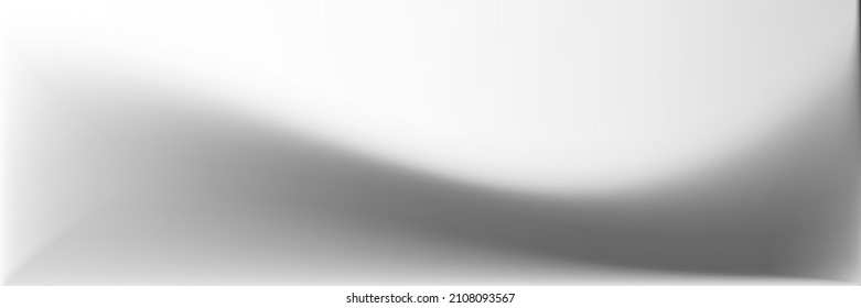 Monochromatic Wavy Gradient Mesh. Grey Alluminium Wavy Gradient Mesh. Blank Smooth Surface Illustration. Metallic  Black and white Original Background. Natural Gray Horizontal Lines Backdrop.