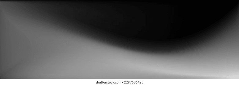 Monochromatic Wavy Gradient Mesh. Metallic  Vibrant Office Background. Alluminium Water Wavy Gradient Mesh. Grey Blurred Texture Illustration. Silver Blank Horizontal Lines Backdrop.