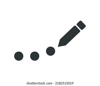 Monochromatic writing icon pictogram. Vector illustration.
