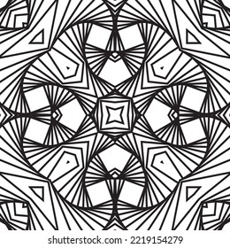 Monochrome 3D visual effect, the illusion of movement, Vector Twisted Curved Stripe Modern Trendy Illustration of black white background. pattern,