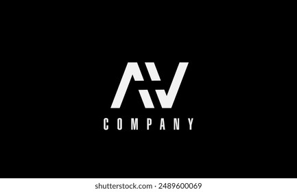 Logotipo monocromo AA: diseño minimalista e intemporal para una marca elegante