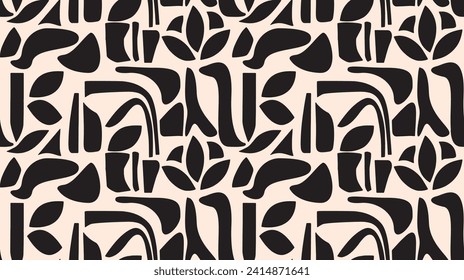 MONOCHROME ABSTRAKT GANZ ÜBER DER PRINT SEAMLESS PATTERN VEKTORGRAFIK
