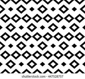 Monochrome abstract argyle seamless pattern background vector.