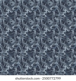 Monochrome abstract art seamless pattern. Vector illustration for print, fabric, cover, packaging, interior decor, blog decoration and other your projects.