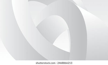 Monochrome Abstract Background 3D  pipe shape vector illustration
