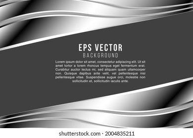Monochrome abstract background black and white gray back ground eps vector template design editable