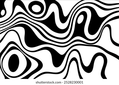 Monochrome abstract background. Black and white pattern. Halftone texture.
