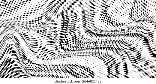Fondo abstracto monocromo. Patrón blanco y negro. Textura semitono.